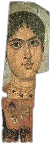 Portrait du Fayoum, IV° siècle, peinture sur bois 