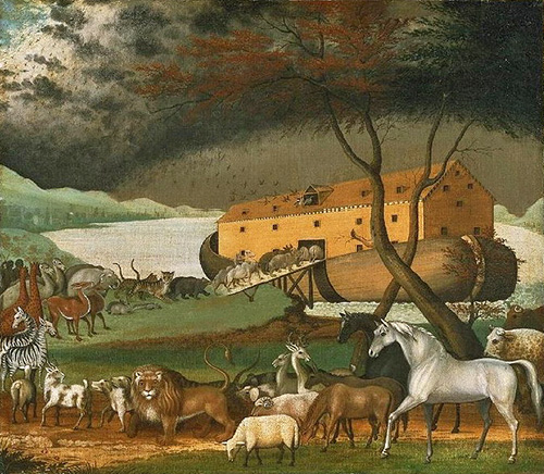 Noahs Ark, huile sur toile d'Edward Hicks, 1846, Philadelphia Museum of ArtNoahs Ark, huile sur toile d'Edward Hicks, 1846, Philadelphia Museum of Art