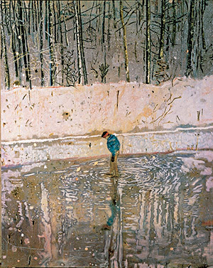 Blotter de Peter Doig, 1993, huile sur toile