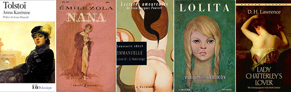 Anna Karénine - Nana - Emmanuelle - Lolita - Lady Chatterleys Lover